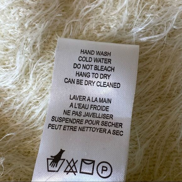 Jolibel Cream Open Front Cardigan Size Medium - Picture 4 of 9